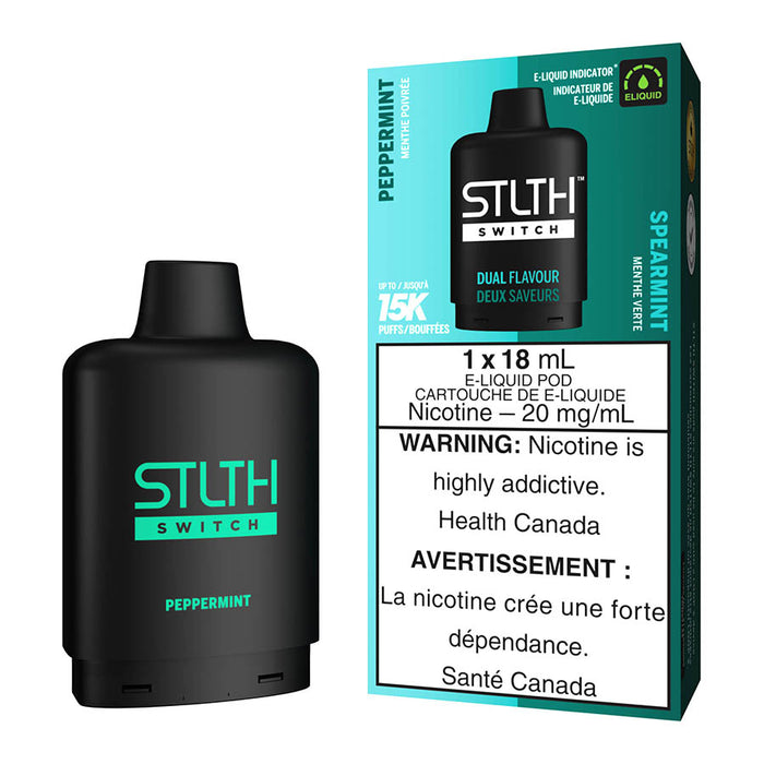 STLTH Switch E-Liquid Pod Pack - Peppermint And Spearmint