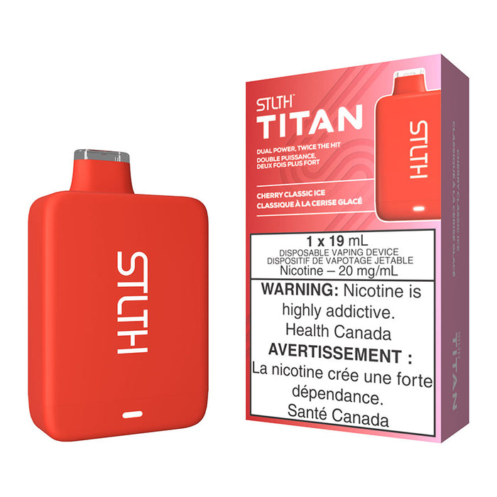STLTH Titan Disposable Vape Device - Cherry Classic Ice