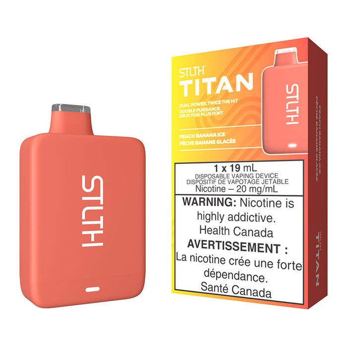 STLTH Titan Disposable Vape Device - Peach Banana Ice