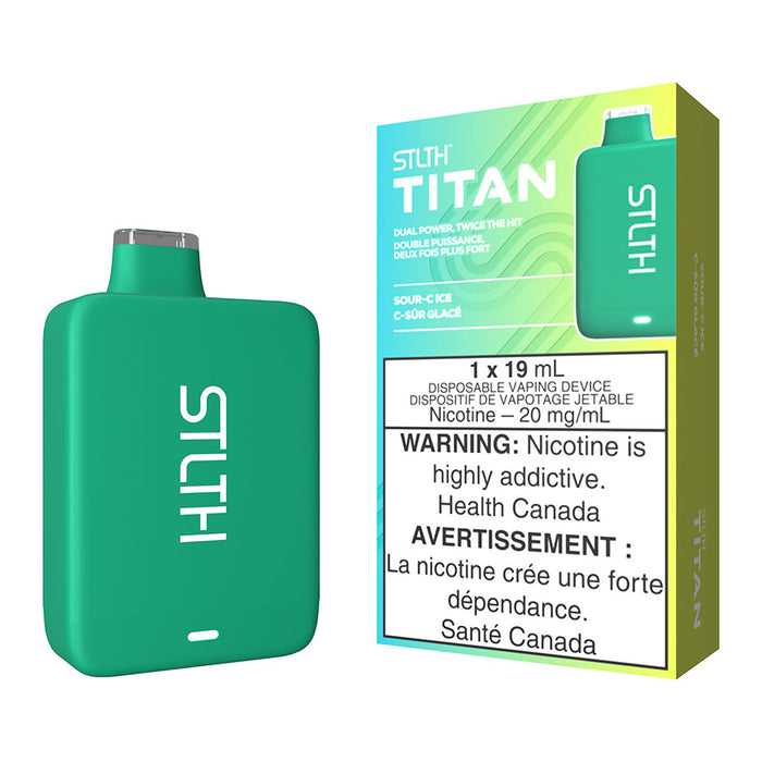 STLTH Titan Disposable Vape Device - Sour-C Ice