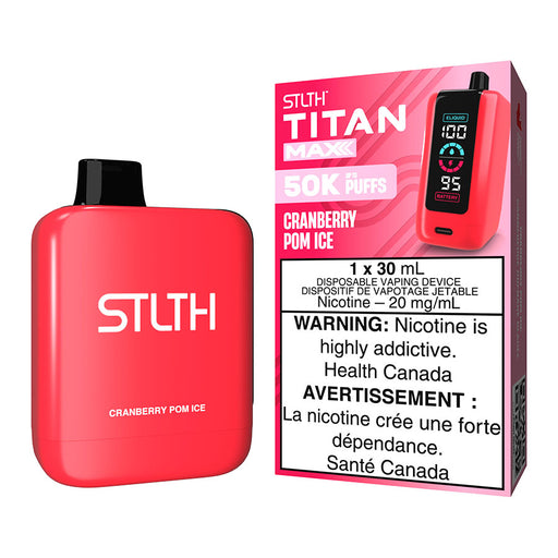 STLTH Titan Max Disposable Vape Device - Cranberry Pom Ice