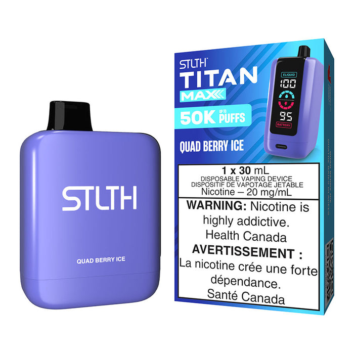 STLTH Titan Max Disposable Vape Device - Quad Berry Ice