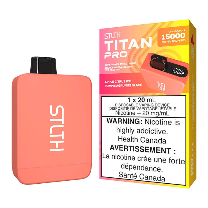 STLTH Titan Pro Disposable Vape Device - Apple Citrus Ice