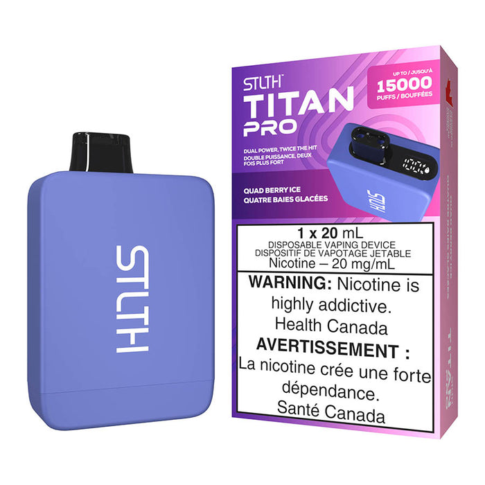 STLTH Titan Pro Disposable Vape Device - Quad Berry Ice