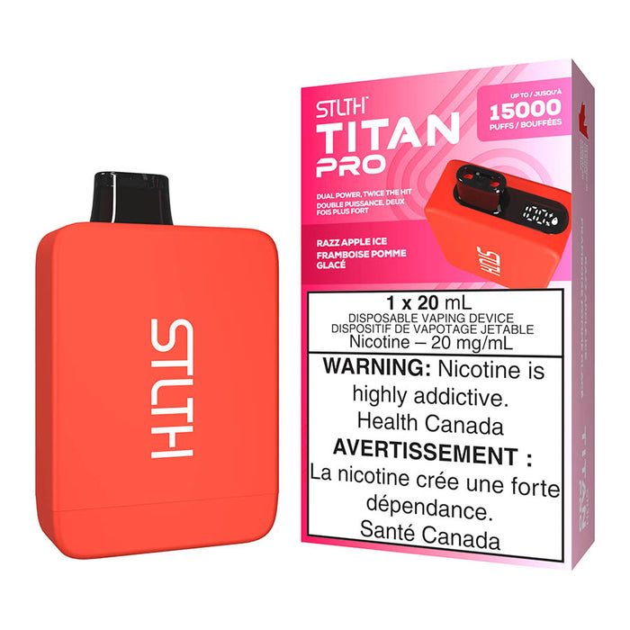 STLTH Titan Pro Disposable Vape Device - Razz Apple Ice