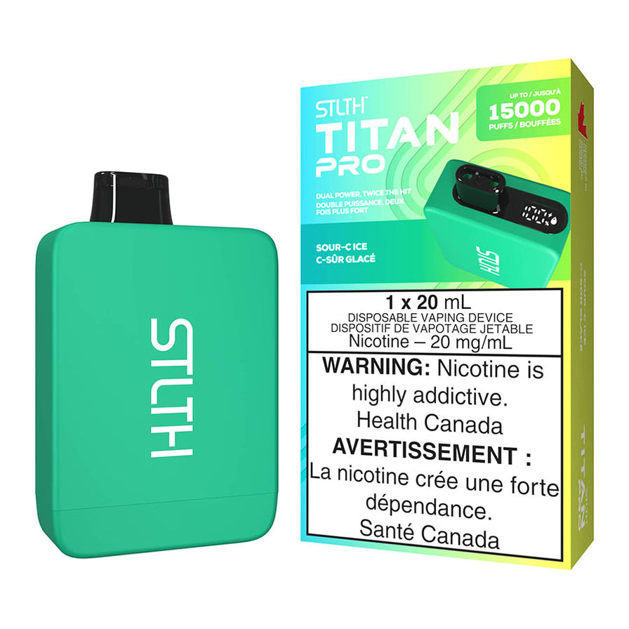 STLTH Titan Pro Disposable Vape Device - Sour-C Ice | Free Shipping $75 ...