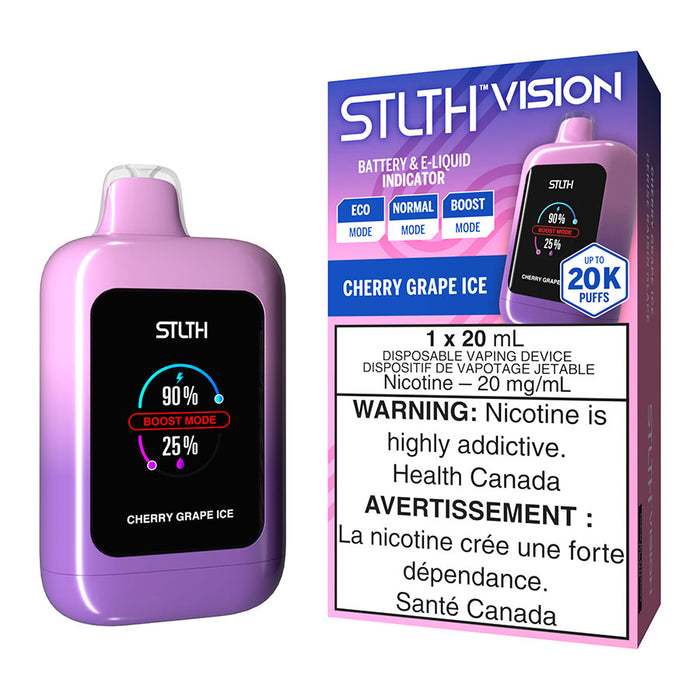 STLTH Vision Disposable Vape Device - Cherry Grape Ice