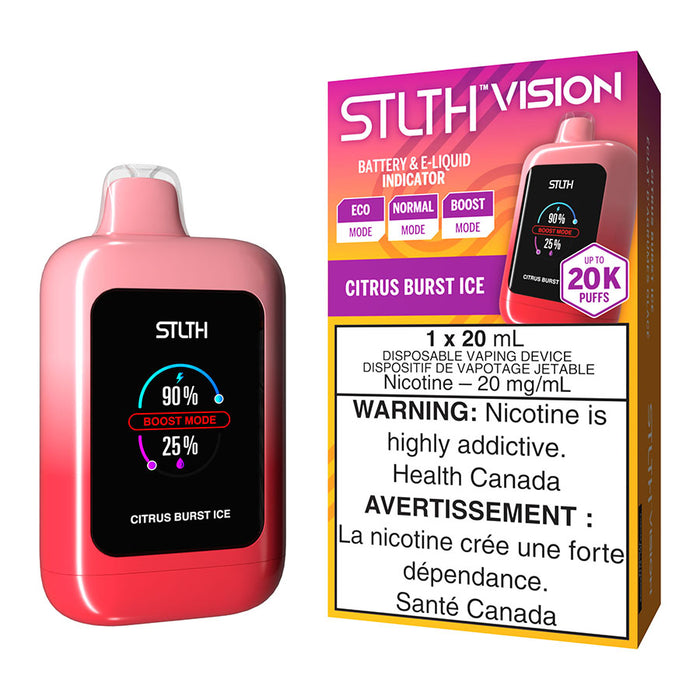 STLTH Vision Disposable Vape Device - Citrus Burst Ice