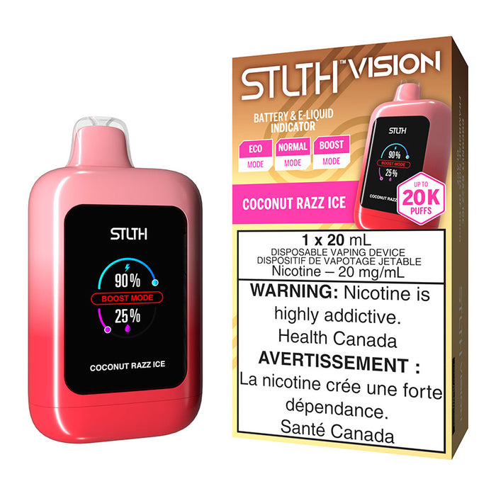 STLTH Vision Disposable Vape Device - Coconut Razz Ice