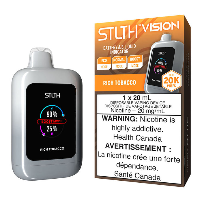 STLTH Vision Disposable Vape Device - Rich Tobacco