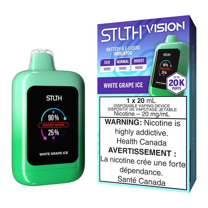 STLTH Vision Disposable Vape Device - White Grape Ice