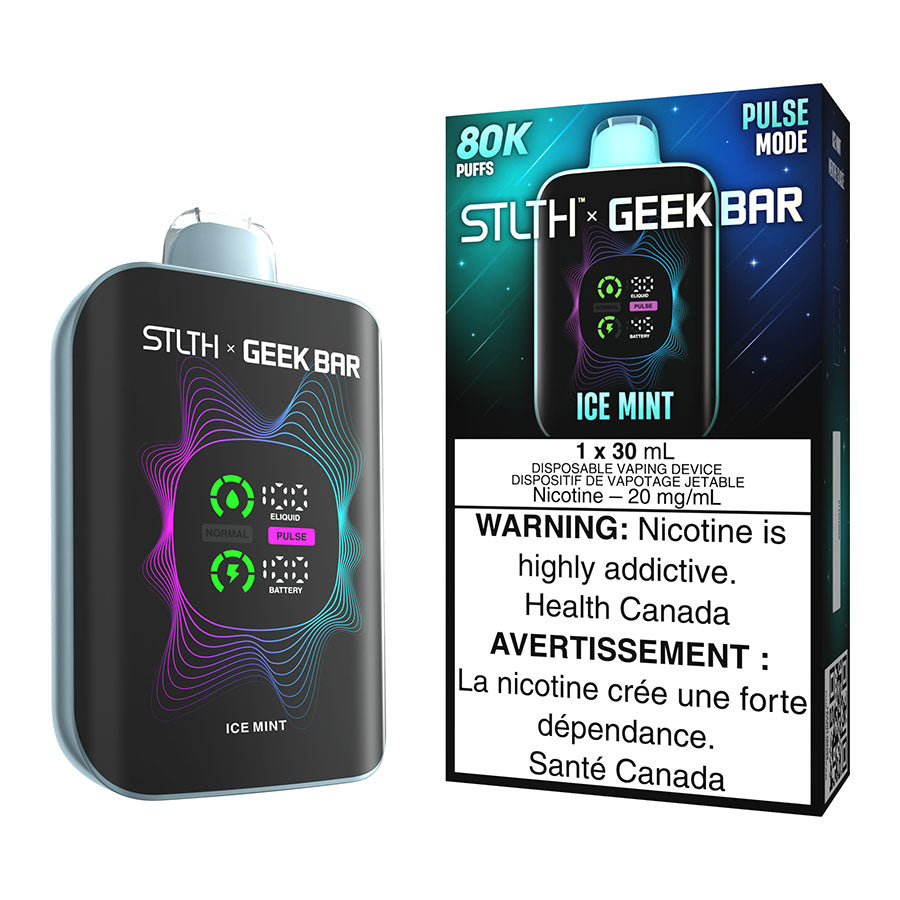 STLTH X Geek Bar Disposable Vape Device - Ice Mint 30ml