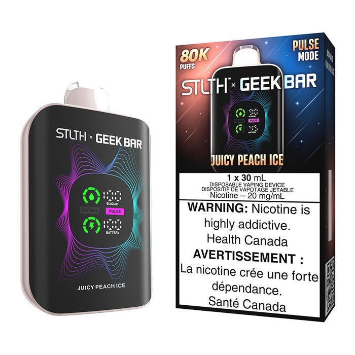 STLTH X Geek Bar Disposable Vape Device - Juicy Peach Ice