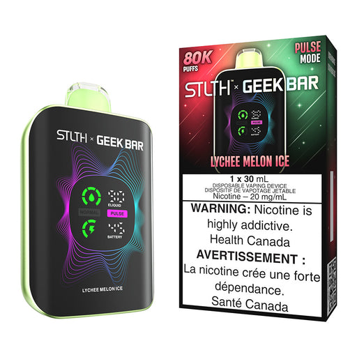 STLTH X Geek Bar Disposable Vape Device - Lychee Melon Ice 30ml