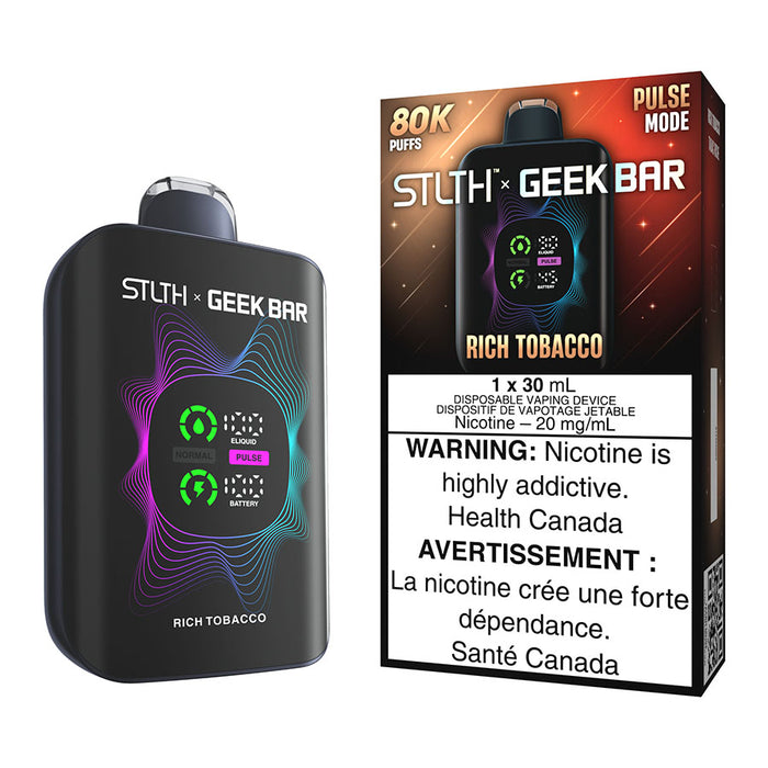 What's The New Geek Bar Brand STLTH X Geek Bar Disposable Vape Device - Rich Tobacco 30ml What's The New Geek Bar Brand STLTH X Geek Bar Disposable Vape Device - Rich Tobacco 30ml