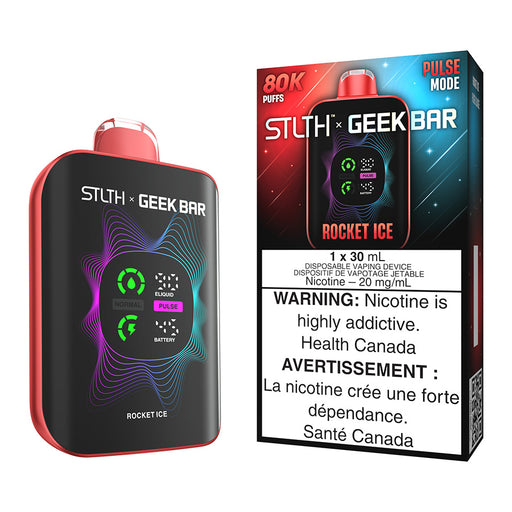 STLTH X Geek Bar Disposable Vape Device - Rocket Ice 30ml