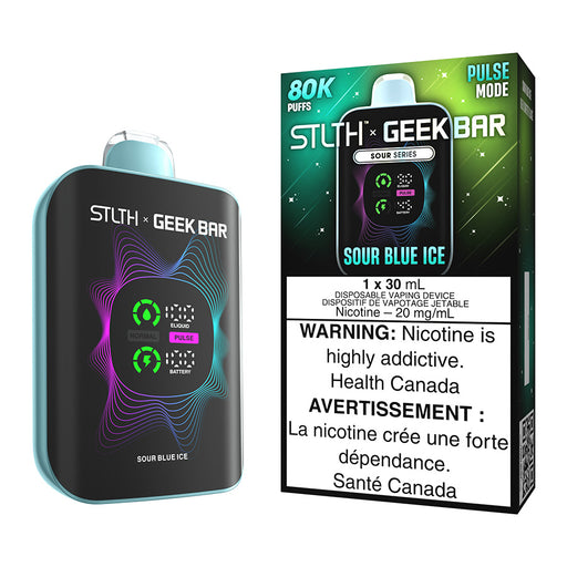 STLTH X Geek Bar Disposable Vape Device - Sour Blue Ice 30ml