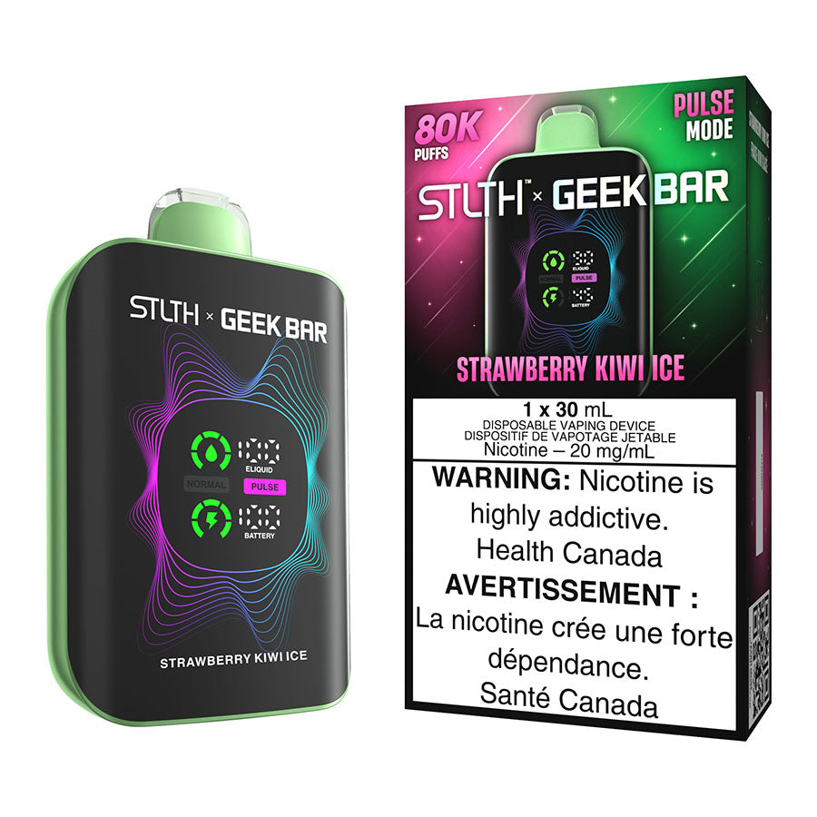 STLTH X Geek Bar Disposable Vape Device - Strawberry Kiwi Ice 30ml