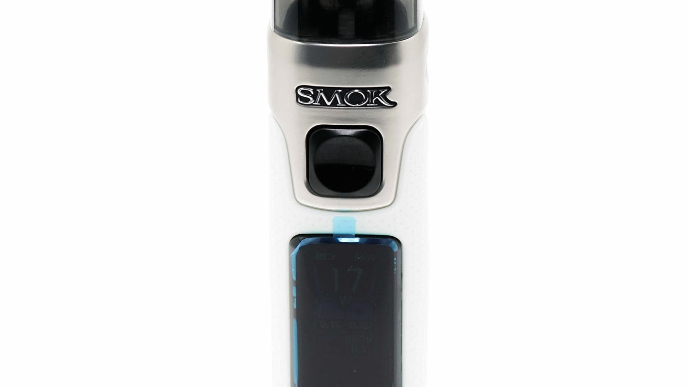 Close-up of SMOK RPM 5 device with screen visible
