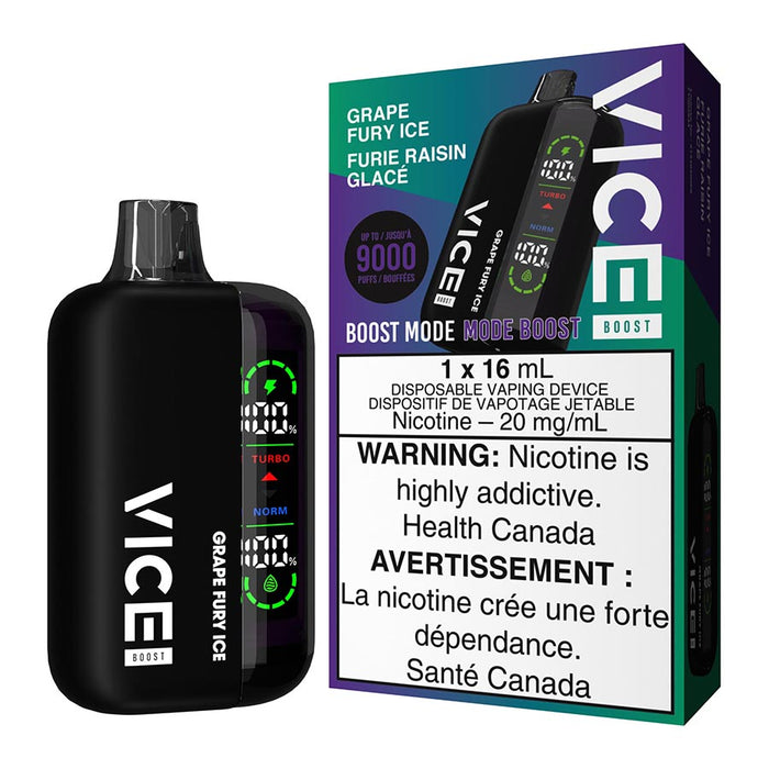 Vice Boost Disposable Vape Device - Grape Fury Ice