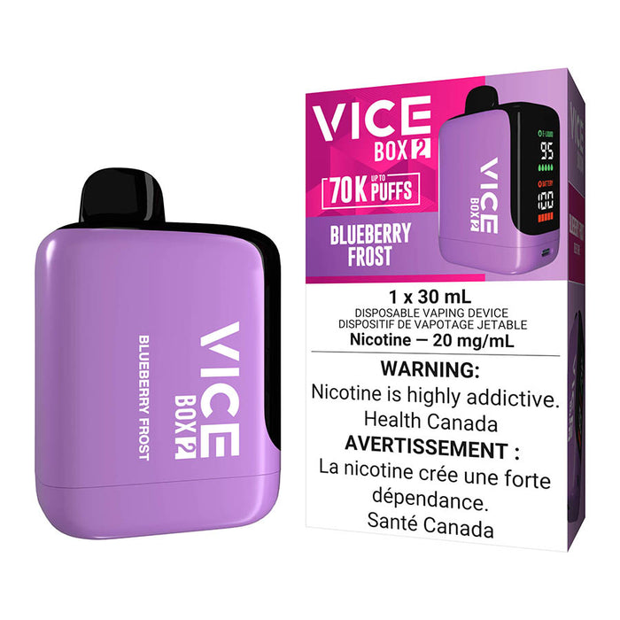 Vice Box 2 Disposable Vape Device - Blueberry Frost 30ml | Free Shipping $75+ NVB Inc. Vice Box 2 Disposable Vape Device - Blueberry Frost 30ml | Free Shipping $75+ NVB Inc.