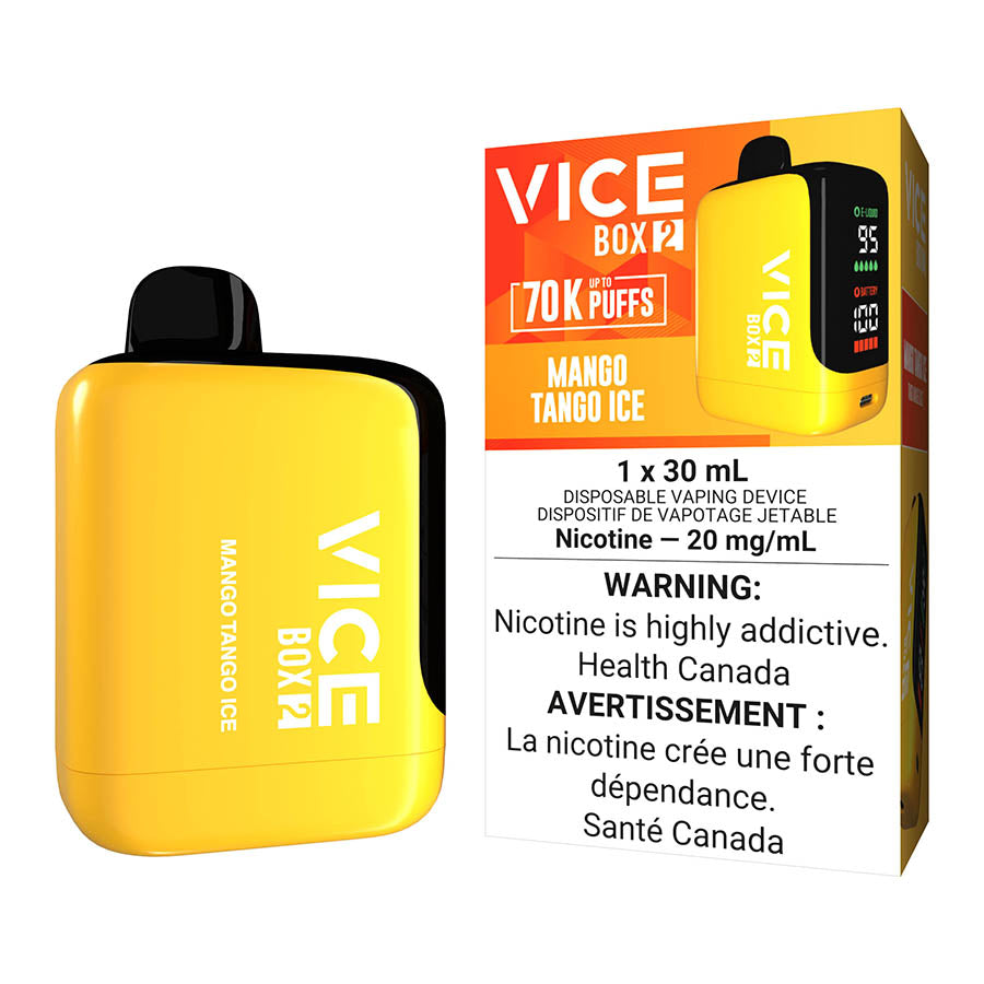 Vice Box 2 Disposable Vape Device - Mango Tango Ice 30ml | Free Shipping $75+ NVB Inc. Vice Box 2 Disposable Vape Device - Mango Tango Ice 30ml | Free Shipping $75+ NVB Inc.