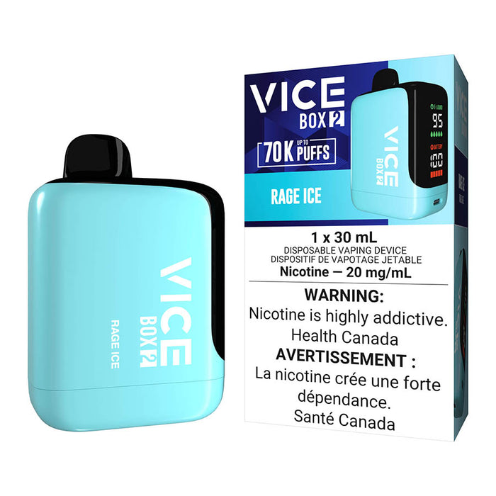 Vice Box 2 Disposable Vape Device - Rage Ice 30ml | Free Shipping $75+ NVB Inc. Vice Box 2 Disposable Vape Device - Rage Ice 30ml | Free Shipping $75+ NVB Inc.