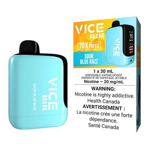 Vice Box 2 Disposable Vape Device - Sour Blue Razz 30ml | Free Shipping $75+ NVB Inc. Vice Box 2 Disposable Vape Device - Sour Blue Razz 30ml | Free Shipping $75+ NVB Inc.