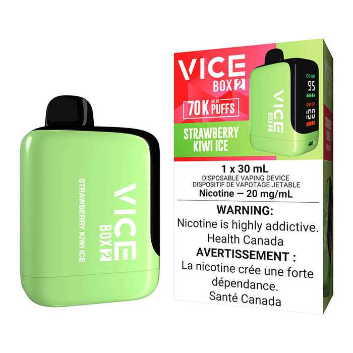 Vice Box 2 Disposable Vape Device - Strawberry Kiwi Ice 30ml | Free Shipping $75+ NVB Inc. Vice Box 2 Disposable Vape Device - Strawberry Kiwi Ice 30ml | Free Shipping $75+ NVB Inc.
