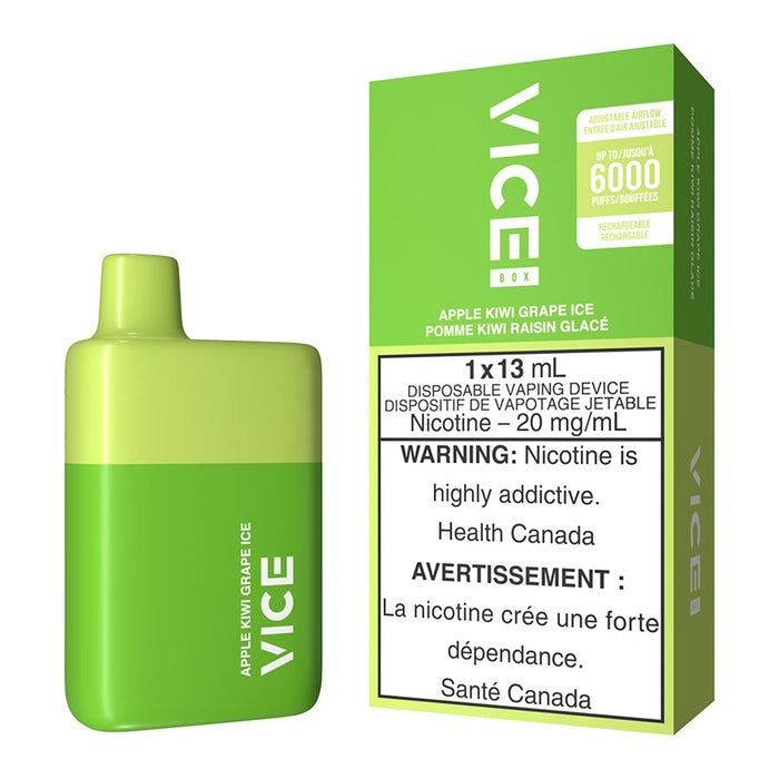 Vice Box Disposable Vape Device - Apple Kiwi Grape Ice