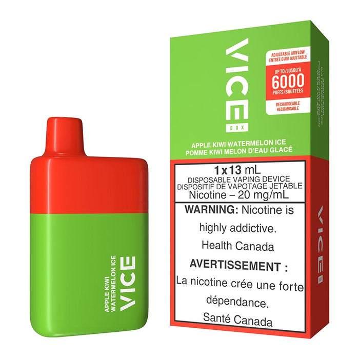 Vice Box Disposable Vape Device - Apple Kiwi Watermelon Ice