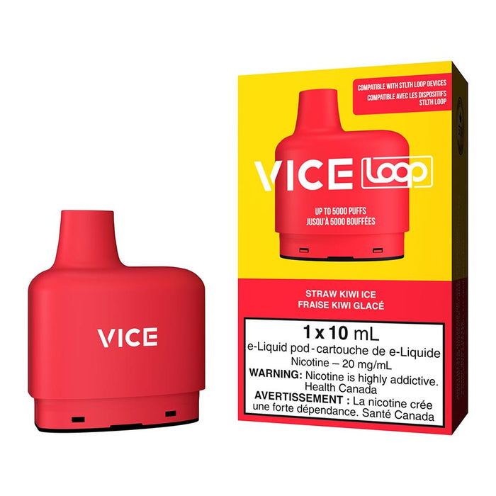 Vice Loop Disposable Vape Pod Pack - Straw Kiwi Ice