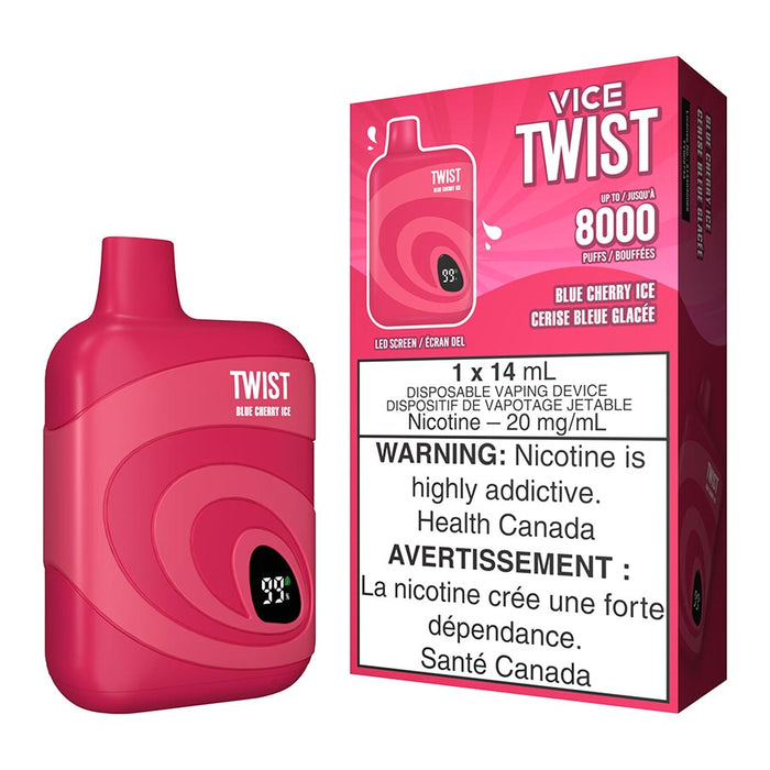 Vice Twist Disposable Vape Device - Blue Cherry Ice
