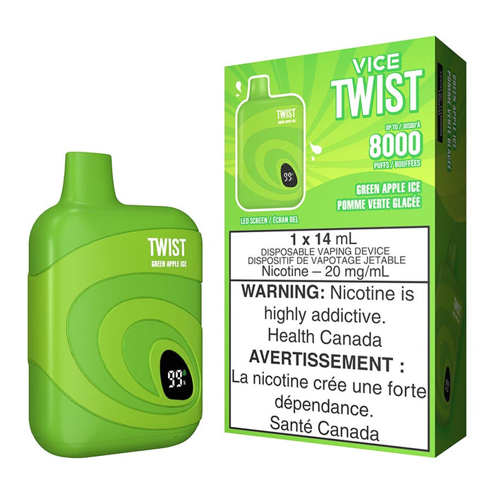 Vice Twist Disposable Vape Device - Green Apple Ice