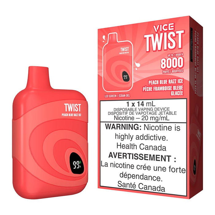 Vice Twist Disposable Vape Device - Peach Blue Razz Ice