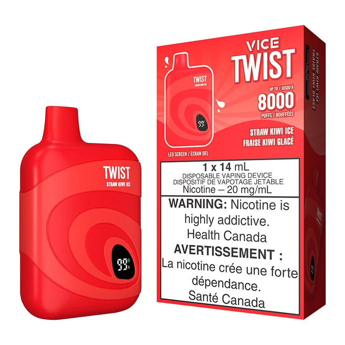 Vice Twist Disposable Vape Device - Straw Kiwi Ice