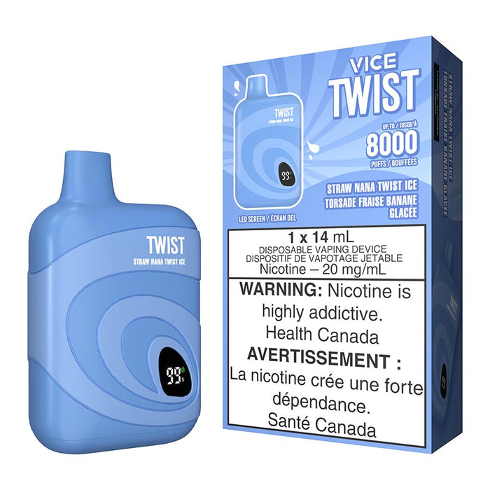 Vice Twist Disposable Vape Device - Straw Nana Twist Ice
