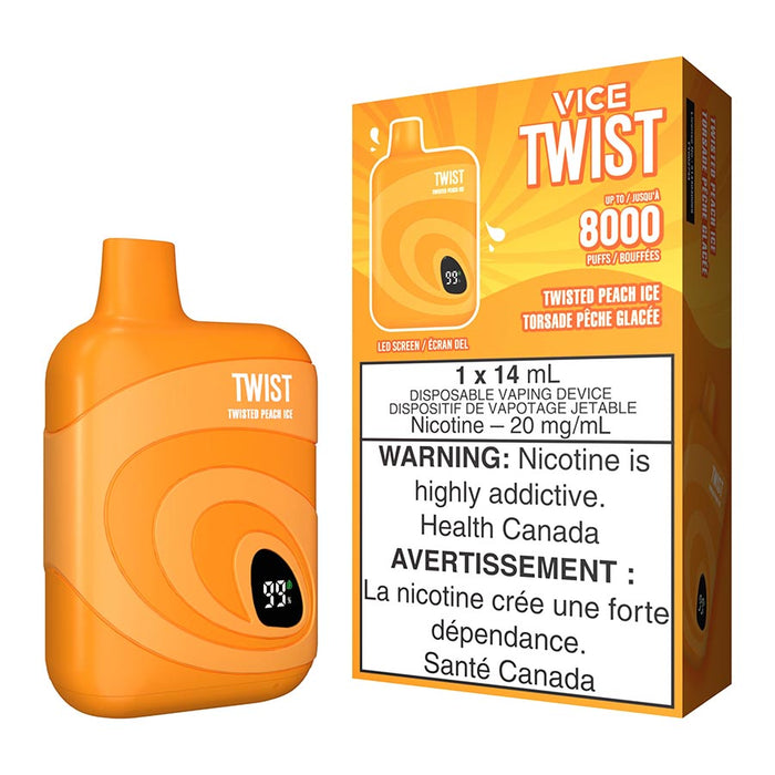 Vice Twist Disposable Vape Device - Twisted Peach Ice