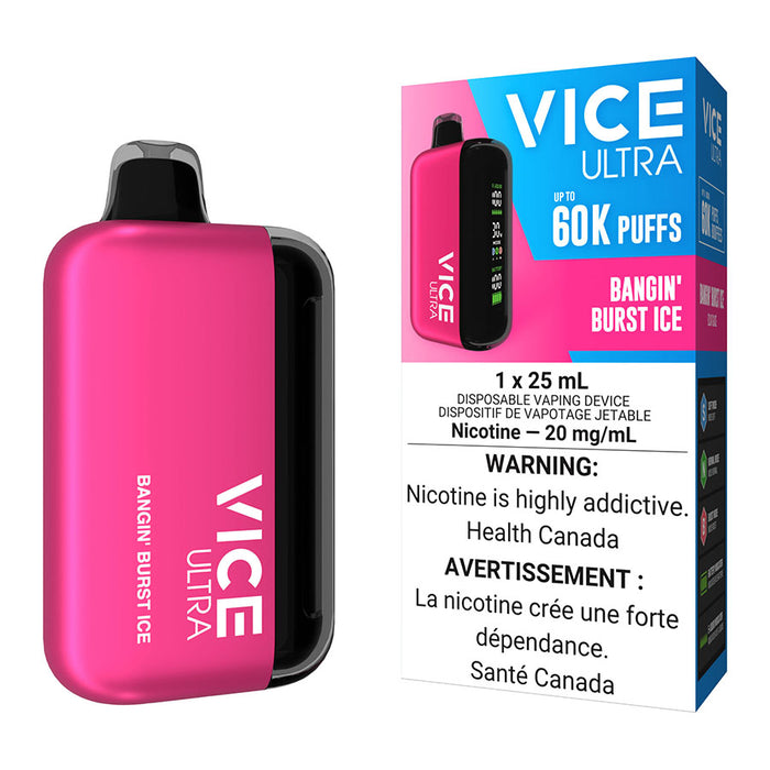 Vice Ultra Disposable Vape Device - Bangin' Burst Ice