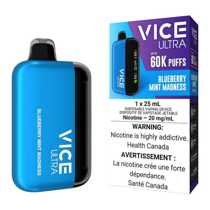 Vice Ultra Disposable Vape Device - Blueberry Mint Madness