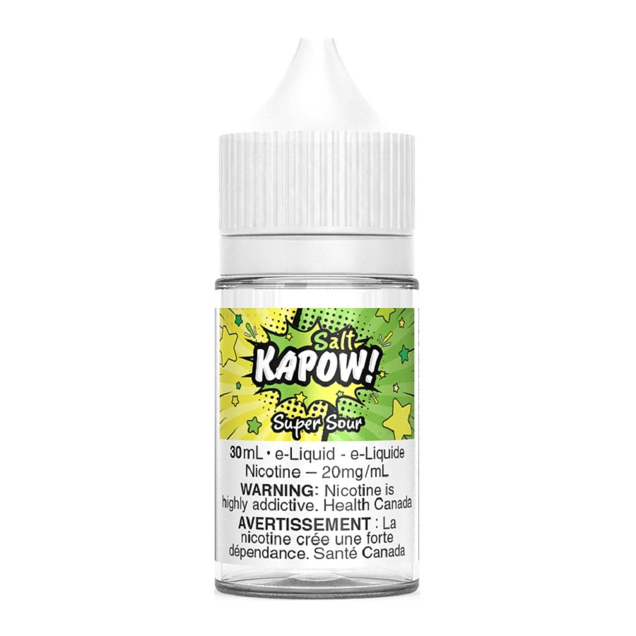 Kapow Salt E-liquid - Super Sour 30ml | Free Shipping $75+ NVB Inc. Kapow Salt E-liquid - Super Sour 30ml | Free Shipping $75+ NVB Inc.