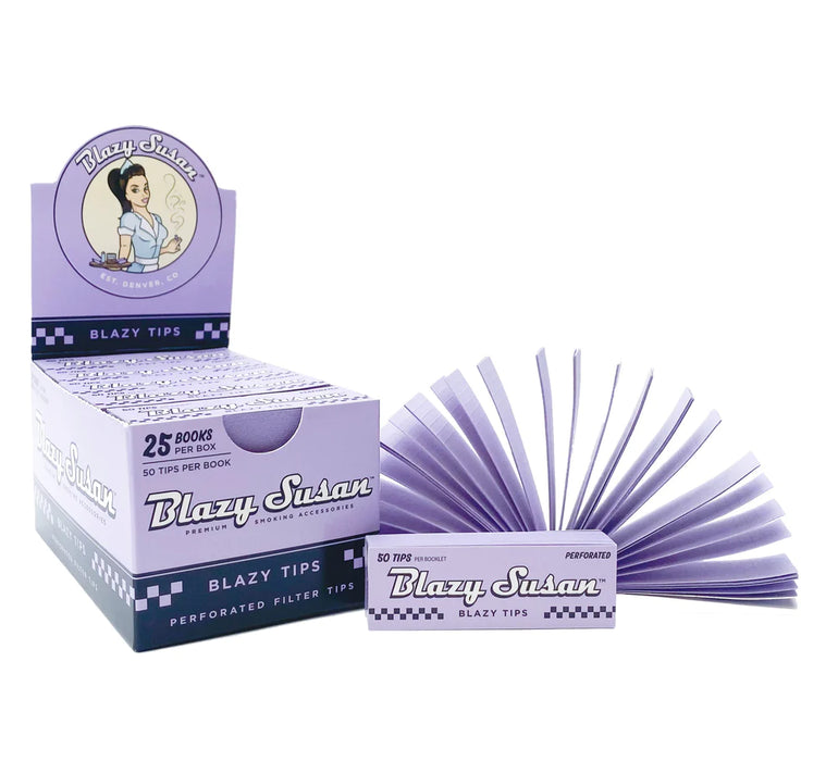 Blazy Susan Perforated Filter Tips - Purple