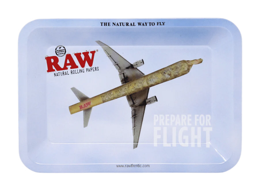 RAW Metal Rolling Tray - 7" x 5" - Flying High