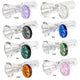 14mm Male Red Eye Glass Cone Pull-Out w/ Leaf Handle Bowl