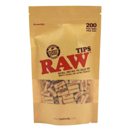 RAW Pre Rolled Filter Tips - 200/pack