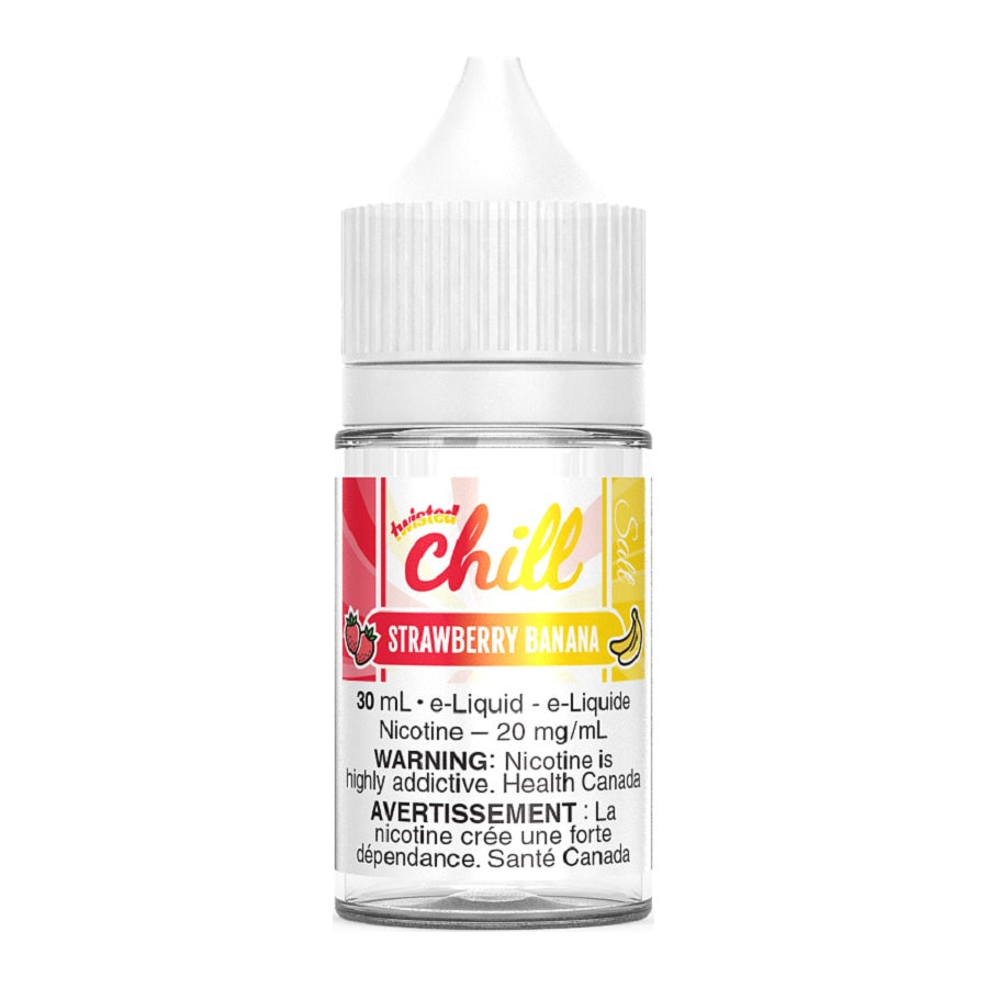 Chill Twisted Salt E-Liquid - Strawberry Banana 30ml | Free