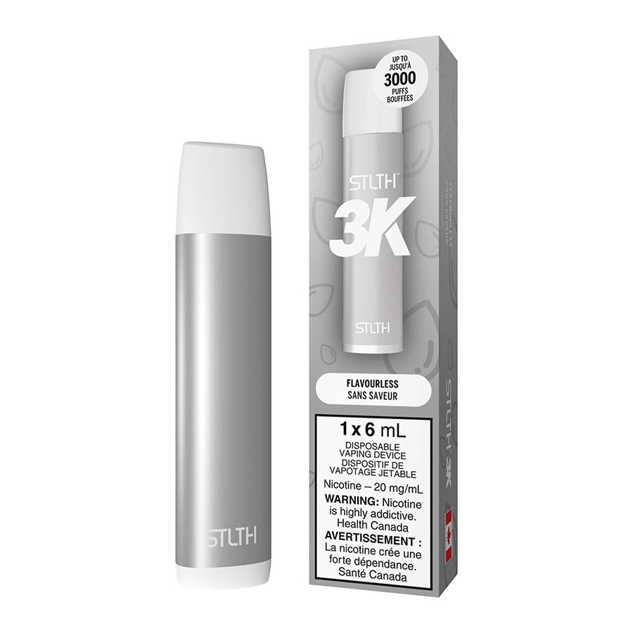 STLTH 3K Disposable Vape Device - Flavourless 6ml | Free Shipping $75+ NVB Inc. STLTH 3K Disposable Vape Device - Flavourless 6ml | Free Shipping $75+ NVB Inc.