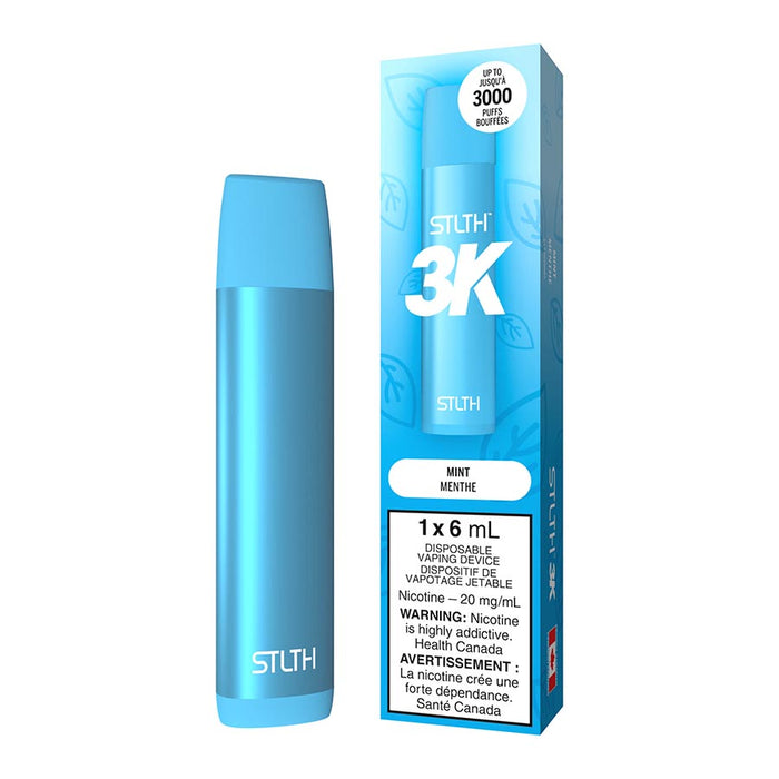 STLTH 3K Disposable Vape Device - Mint 6ml | Free Shipping $75+ NVB Inc. STLTH 3K Disposable Vape Device - Mint 6ml | Free Shipping $75+ NVB Inc.