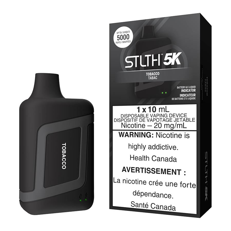 STLTH 5K Disposable Vape Device - Tobacco 10ml | Free Shipping $75+ NVB Inc. STLTH 5K Disposable Vape Device - Tobacco 10ml | Free Shipping $75+ NVB Inc.