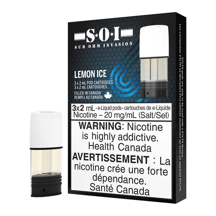 STLTH E-Liquid Pod Pack - Sub Ohm Invasion Lemon Ice